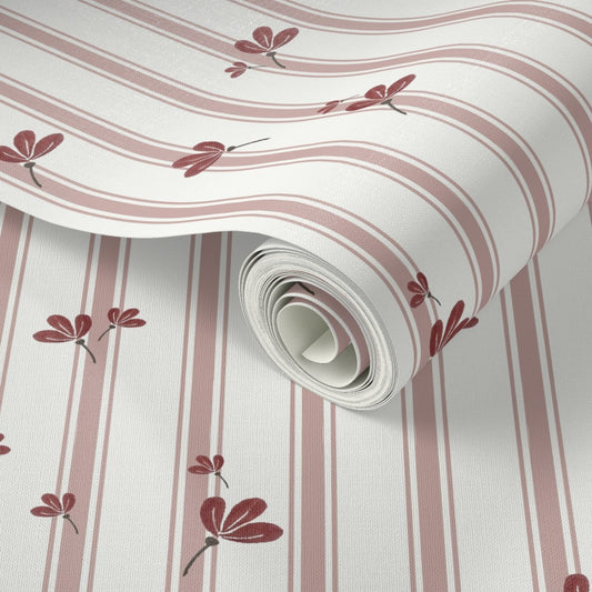 Petals & Pinstripes - Wallpaper