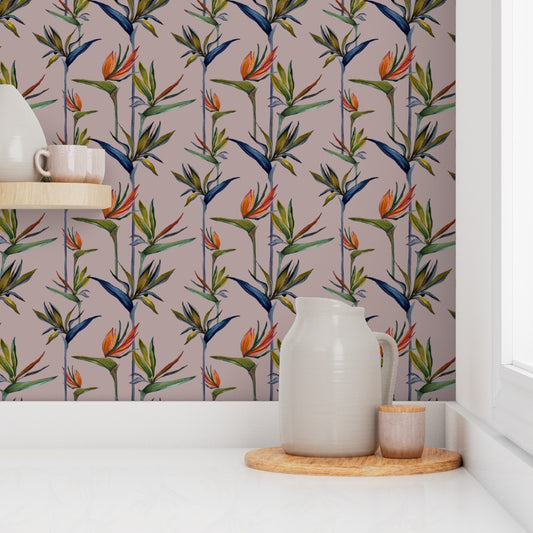 Strelitzia Stripe - Wallpaper