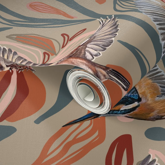 Botanical Flight Wallpaper