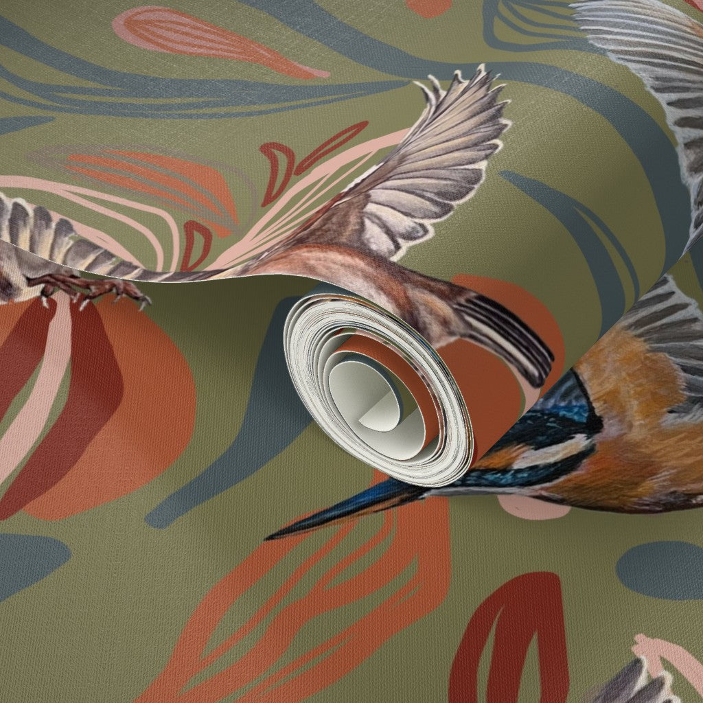 Botanical Flight Wallpaper