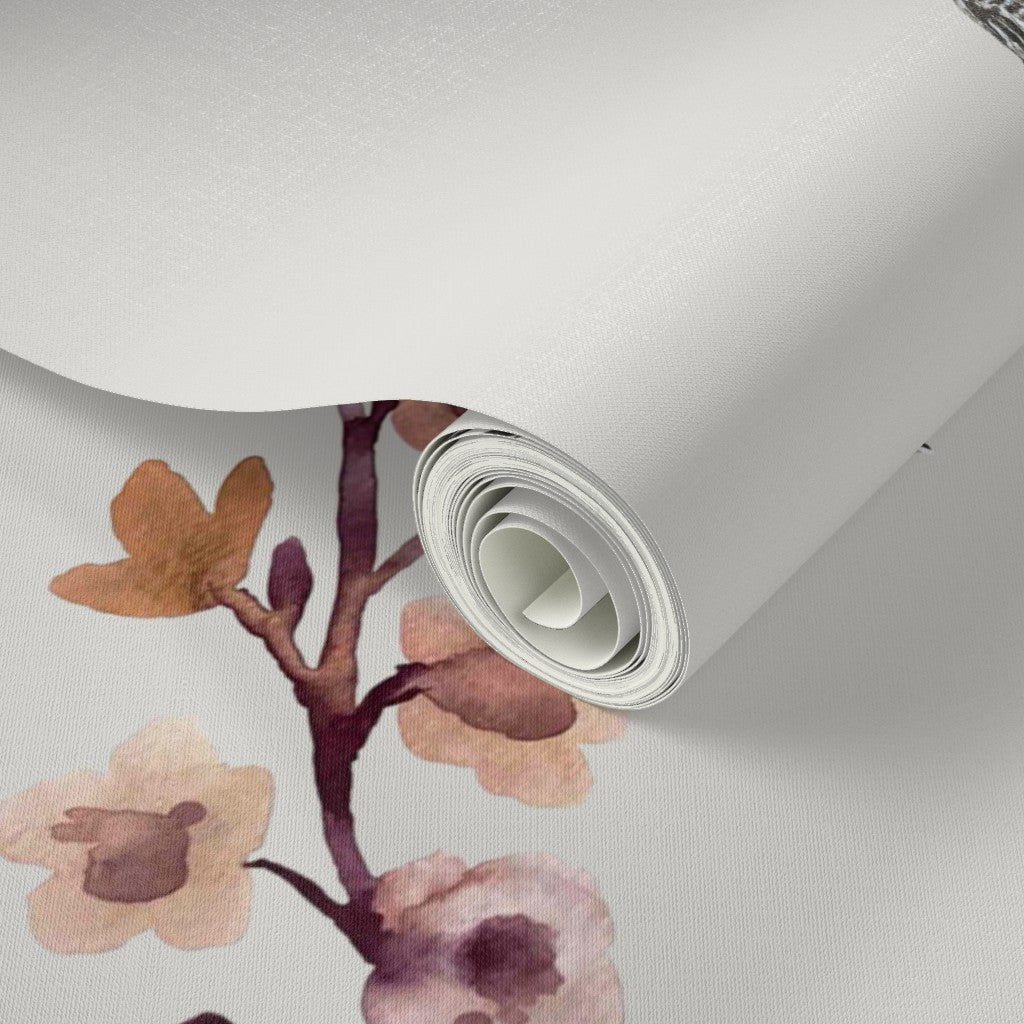 Hand Painted Blossom & Bird