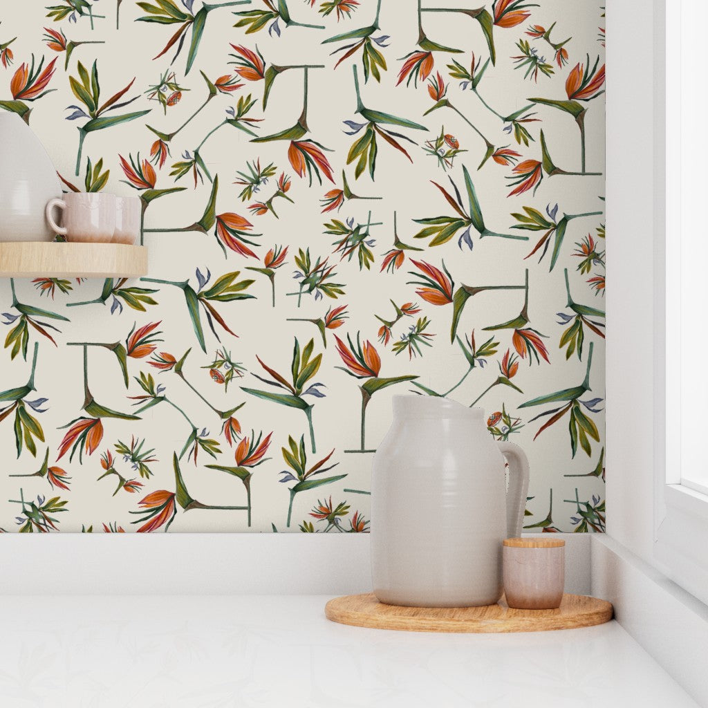Hand Painted Strelitzia Serenade