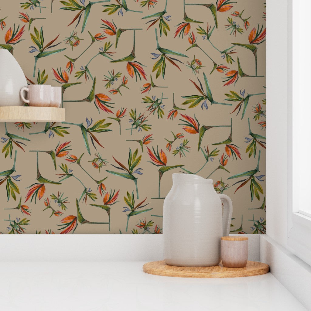 Hand Painted Strelitzia Serenade