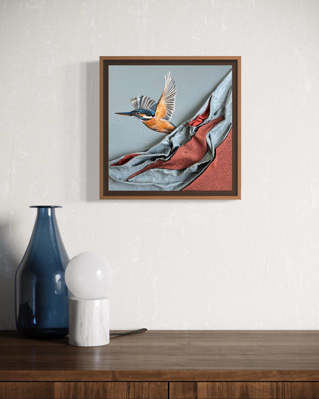 Fortitude - Acrylic and sculpted fabric painting