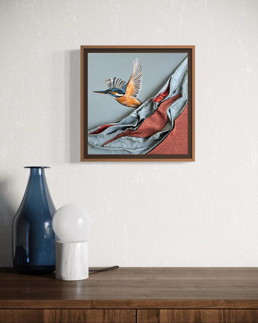 Fortitude - Acrylic and sculpted fabric painting